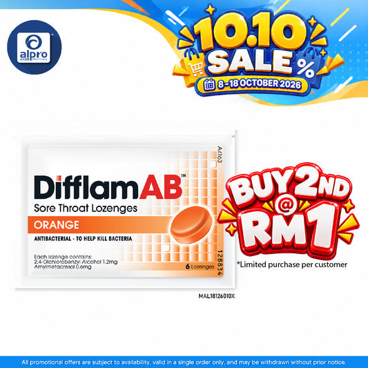 Difflamab Loz (orange) 6's | for Sore Throat