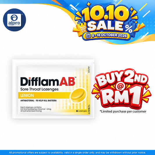Difflamab Loz (lemon) 6's | for Sore Throat