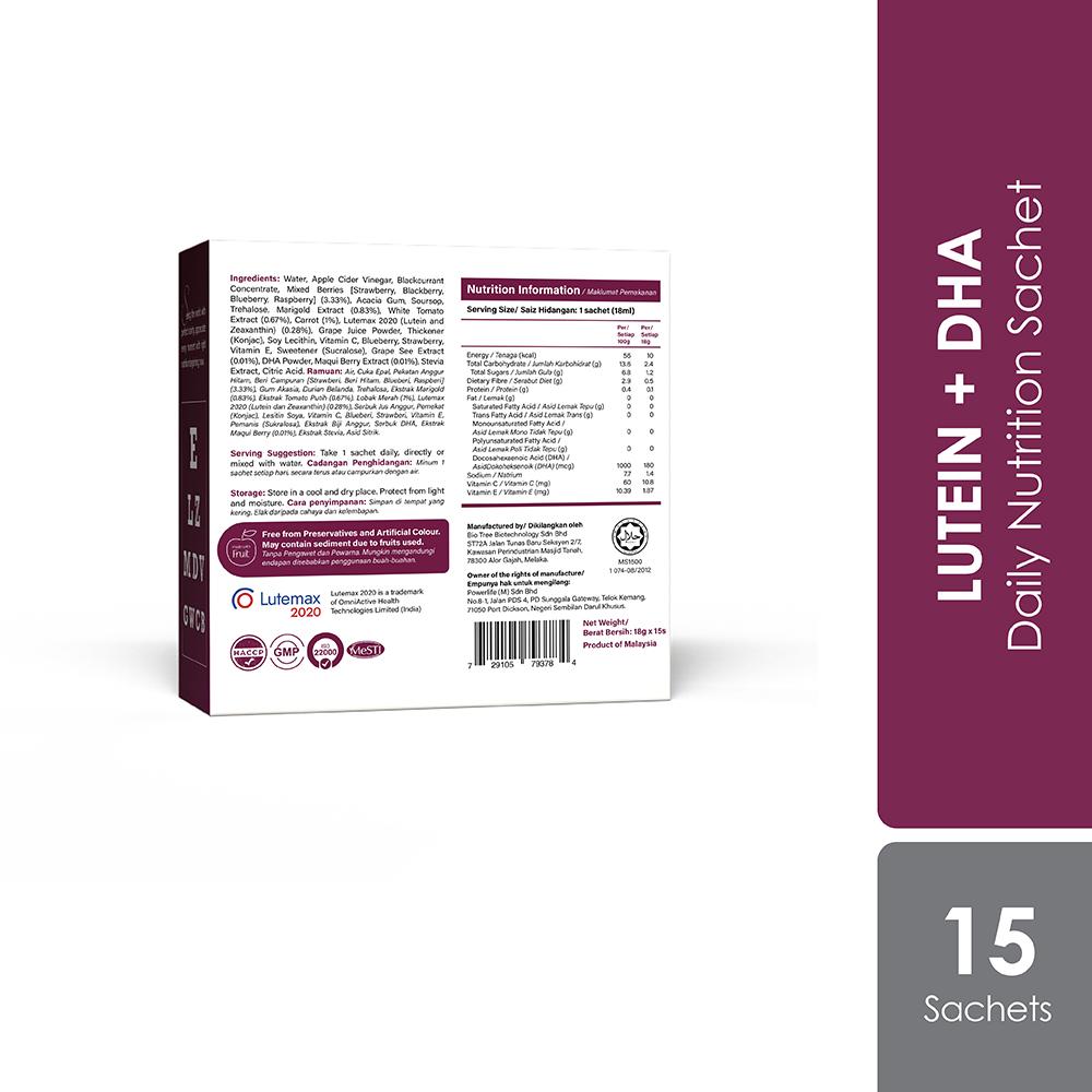 Occufocus 20/20 18g 15s | Lutein Esters, Algal DHA &amp; Mixed Berry Occufocus