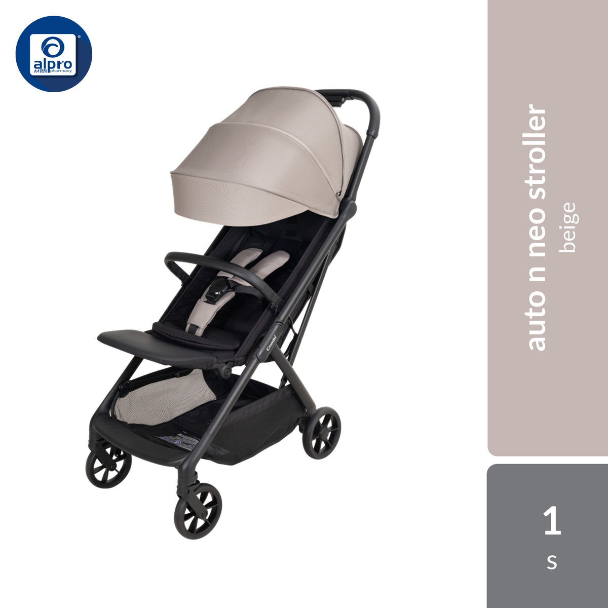 Combi Auto N Neo Baby Stroller | Cabin Size | Auto Fold | Lightweight 6.7kg