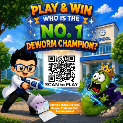(Deworm Champion Set) K-Worm Chewtab, Paw-Shaped Foam Wash and Prunus Domestica K-Worm
