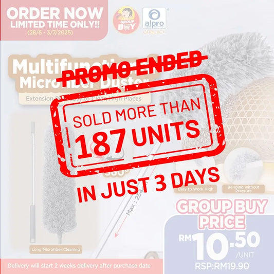 [Group Buy Delivery Starts: 18/07/2025] Long Microfiber Cleaning Duster 1s Group Buy