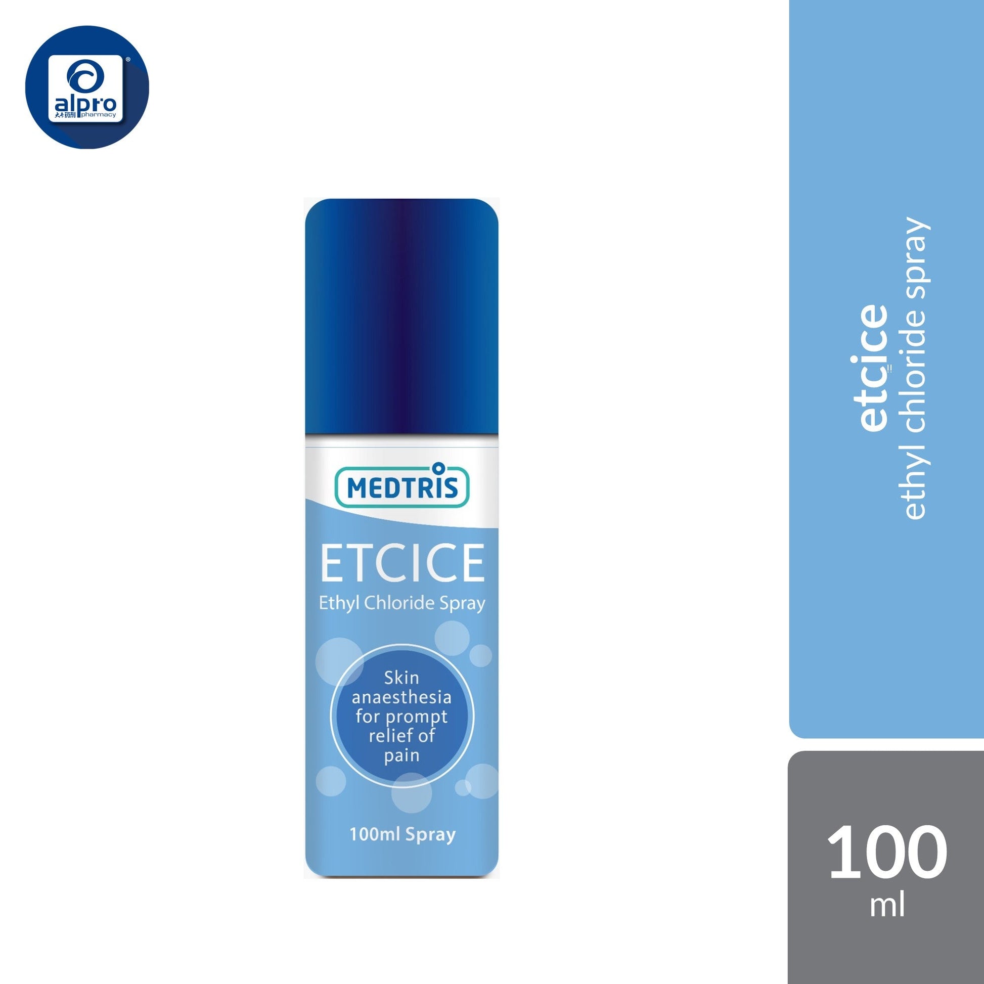 Medtris Ethylchloride Etcice Spray 100mL Medtris