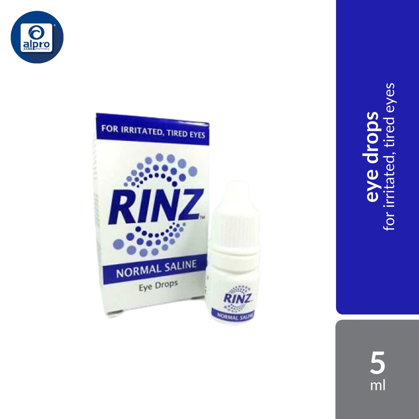 Rinz Normal Saline Eye Drops 5ml Xepa