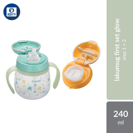 Combi Baby Lakumug First Set Glow 240ml (Star) | Applicable Age: 4-5 months+
