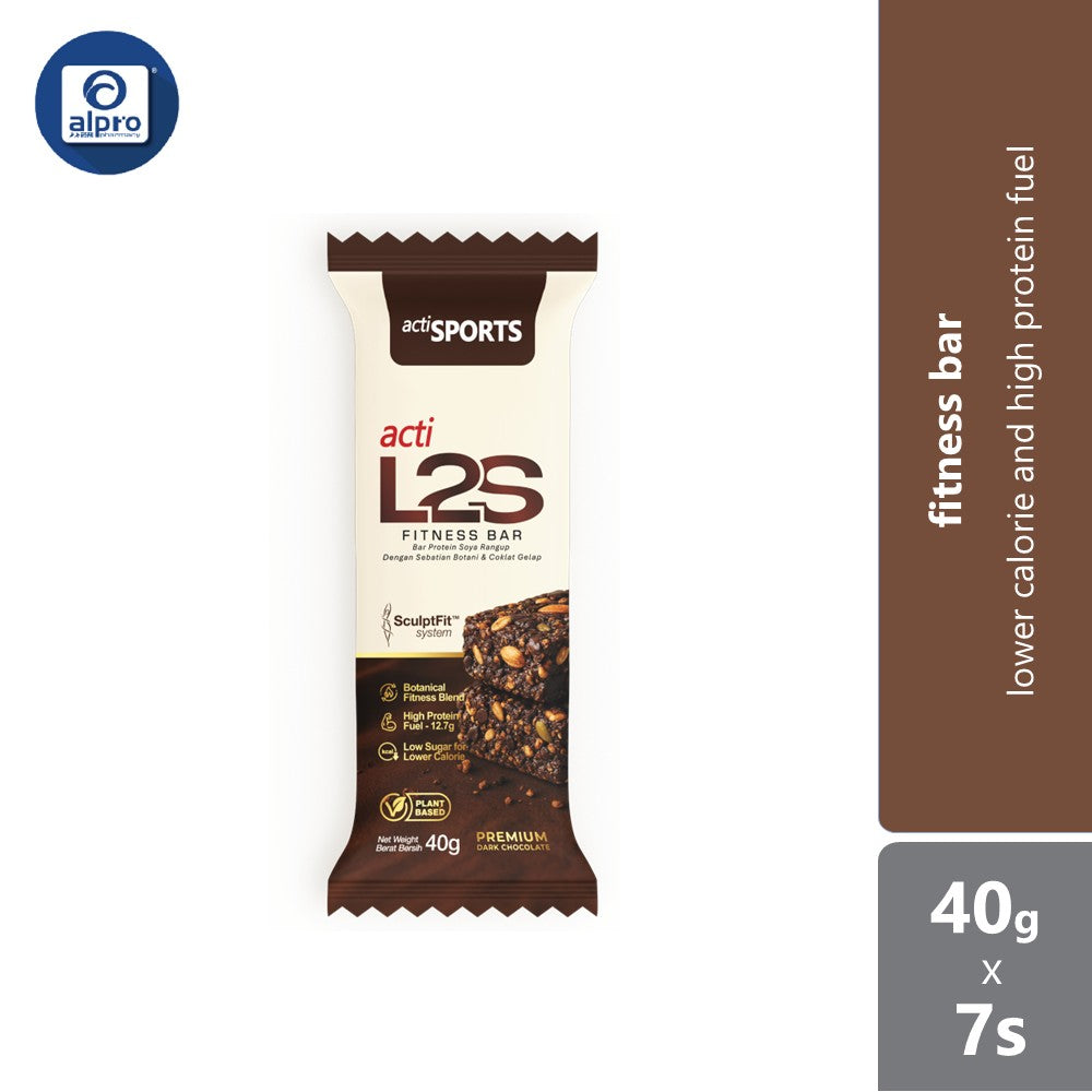 Actisport Acti L2s Fitness Bar 40g 7s | Lower Calorie And High Protein Fuel ACTI