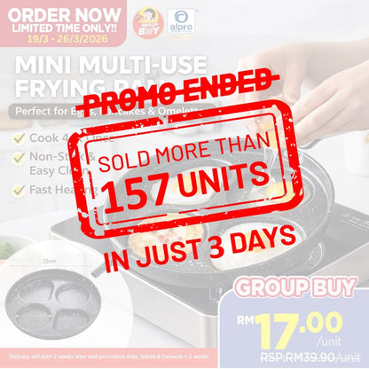 [Group Buy Delivery Starts: 20/4/2026] Mini Multi-Use Frying Pan 1s | Fast Thermal Conductivity Group Buy