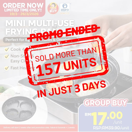 [Group Buy Delivery Starts: 20/4/2026] Mini Multi-Use Frying Pan 1s | Fast Thermal Conductivity Group Buy