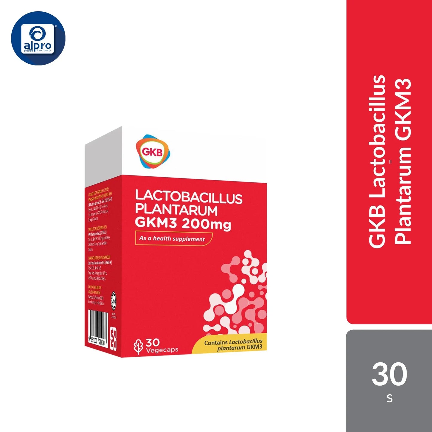 GKB Lactobacillus Plantarum GKM3 200mg Capsule GKB