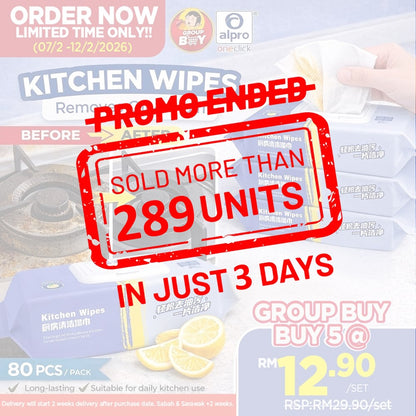 [Group Buy Delivery Starts: 9/3/2026] Kitchen Tissue Cleaning Wipes 80s X 5 Pack Group Buy