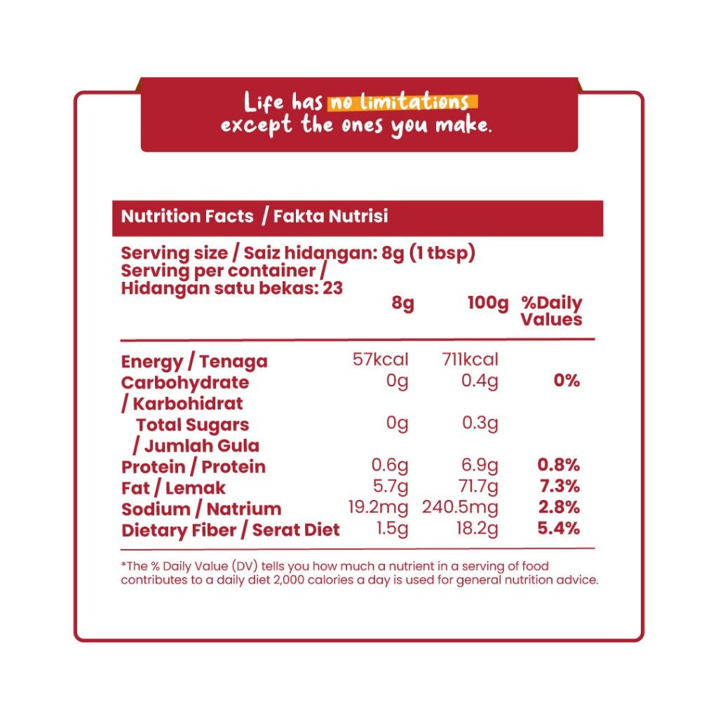 Love Earth Crispy Chilli Flakes Xtra Pedas 180g | Vegetarian Friendly & Zero MSG Love Earth