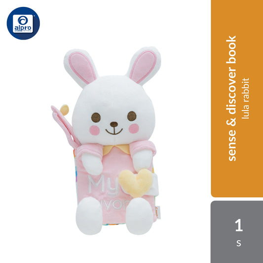 Combi Baby Sense & Discover Book Lula Rabbit | Applicable Age: 3 Months+