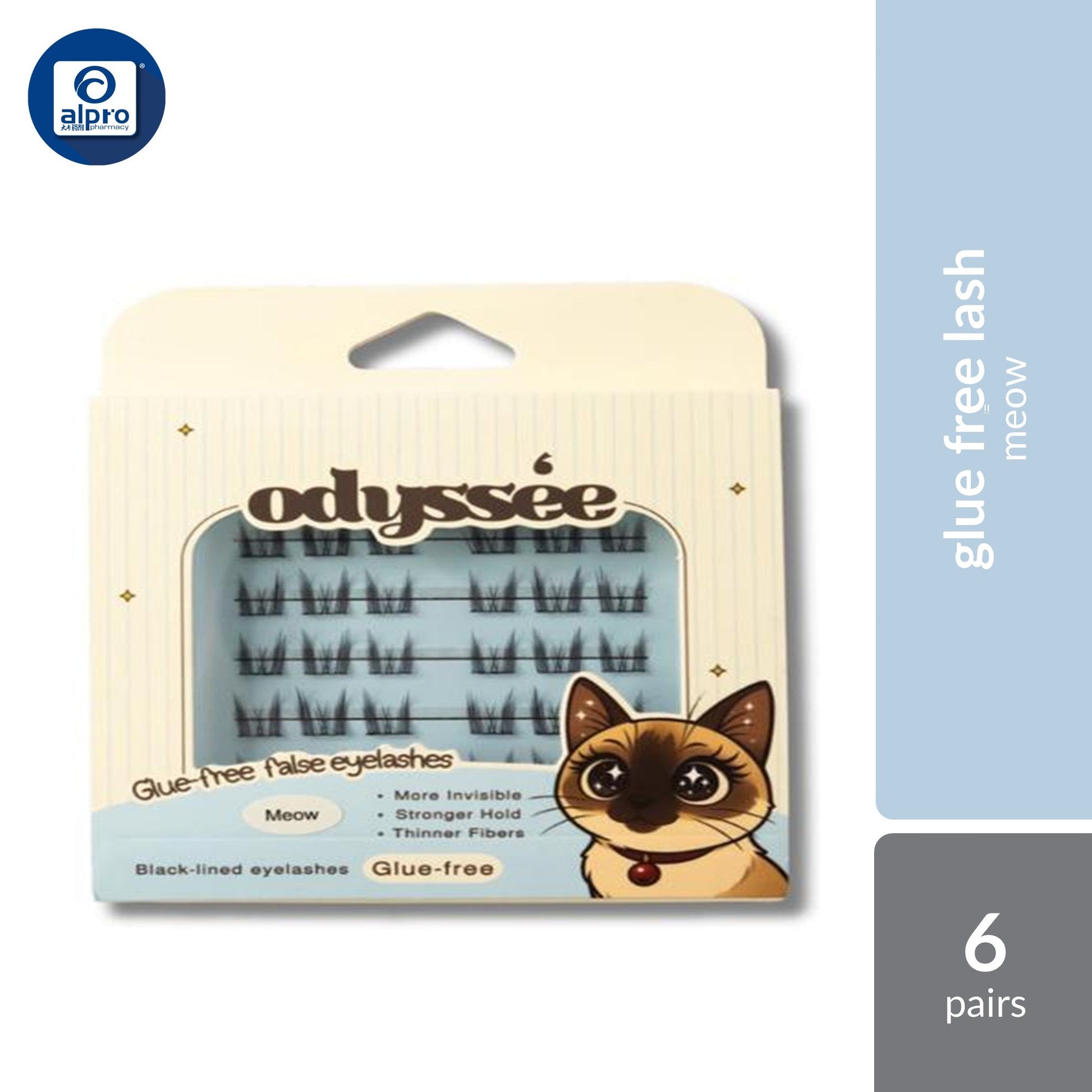 Odyssee Glue Free Lash 6 Pair With 12 Choices Of Patterns Odyssee