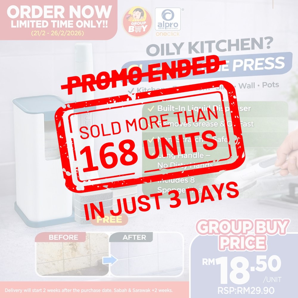 [Group Buy Delivery Starts: 23/3/2026] 2-In-1 Pot Cleaning Brush Group Buy