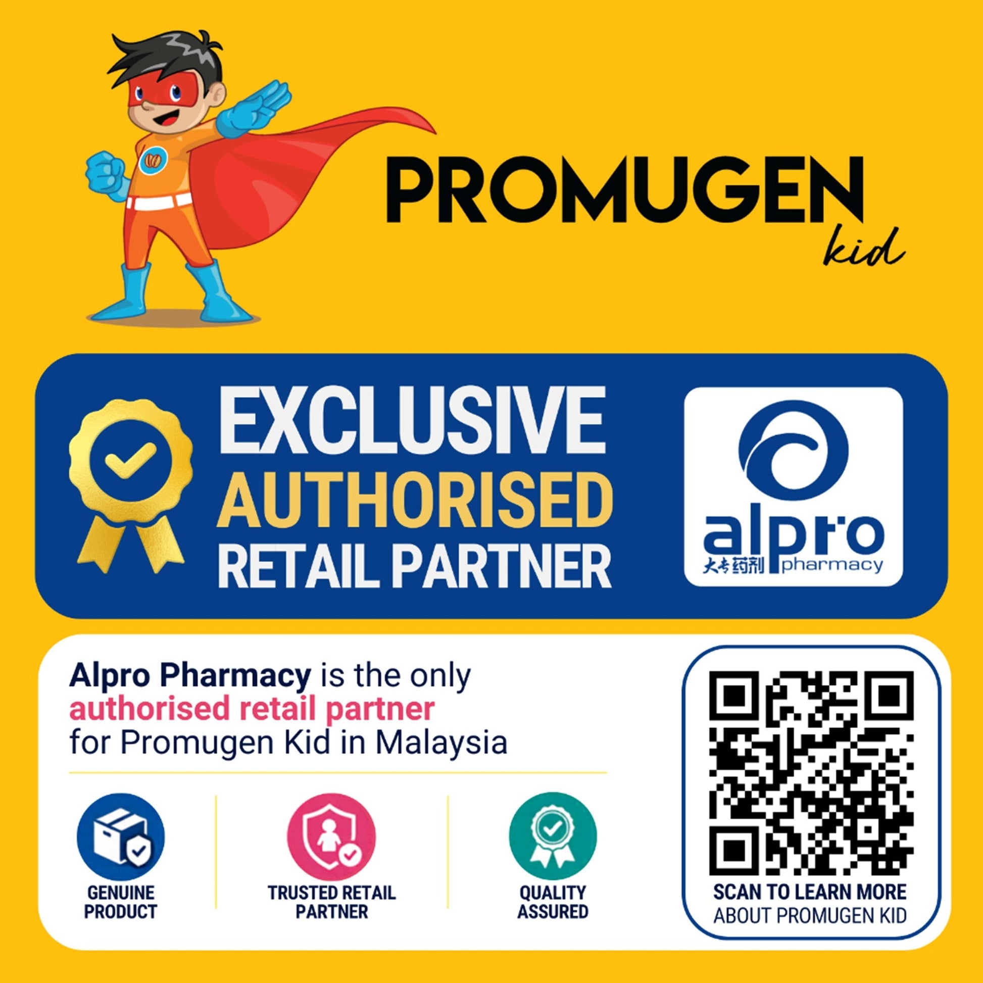 Promugen Kid 2g 30s | With Probiotics & Soy Powder with Tiger Milk Mushroom Promugen