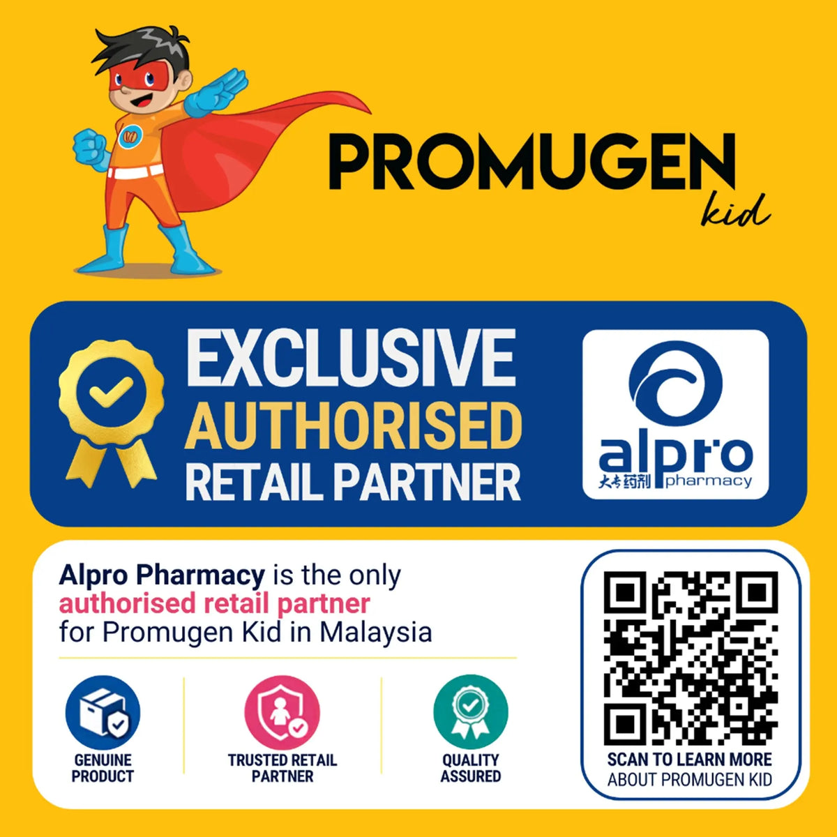Promugen Kid 2g 30s | With Probiotics & Soy Powder with Tiger Milk Mushroom Promugen