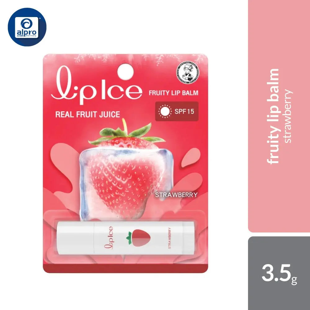 Mentholatum Lipice Fruity (Strawberry) 3.5G | Nourishing/Moisturizing/Hydration Mentholatum