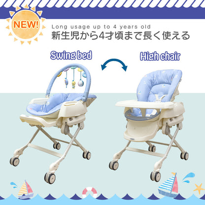 Combi Parenting Station Joy Manual Baby Swing ( Blue Sea )
