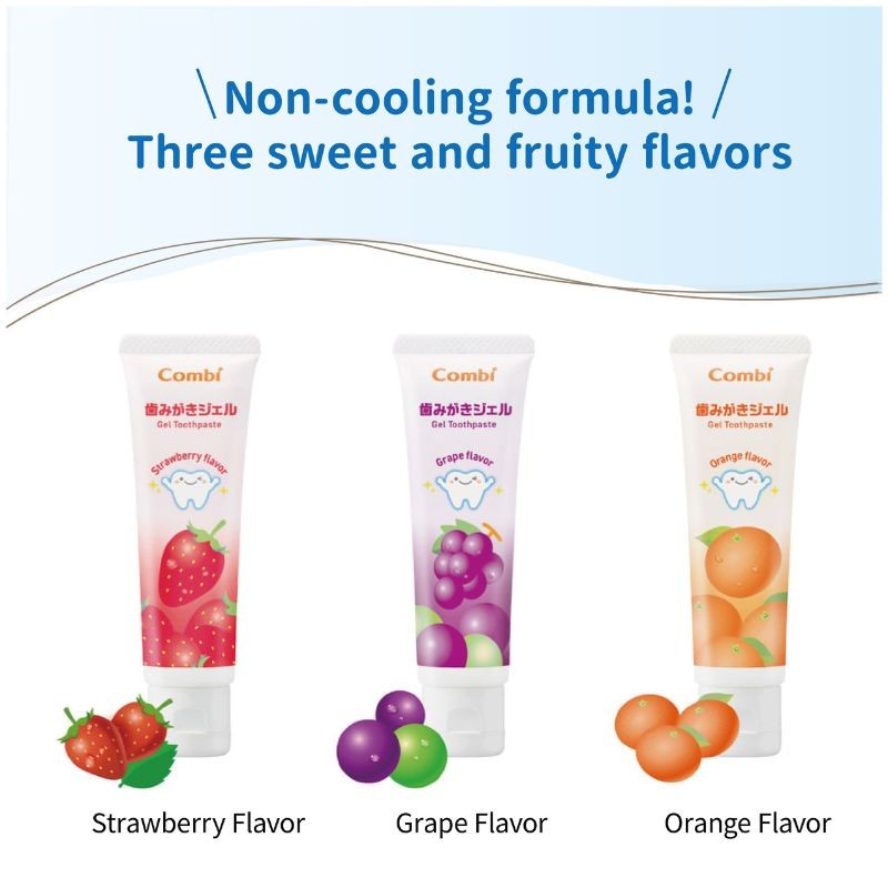 Combi Gel Toothpaste 30g (Strawberry / Orange / Grape)