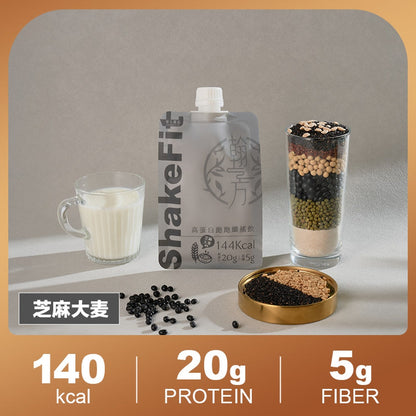 ShakeFit High Protein Fiber Shake (Sesame & Barley / Chestnut & Red Bean / Lei Cha & Brown Rice) | Well-Balanced Nutrition HAN FANG YU PIN