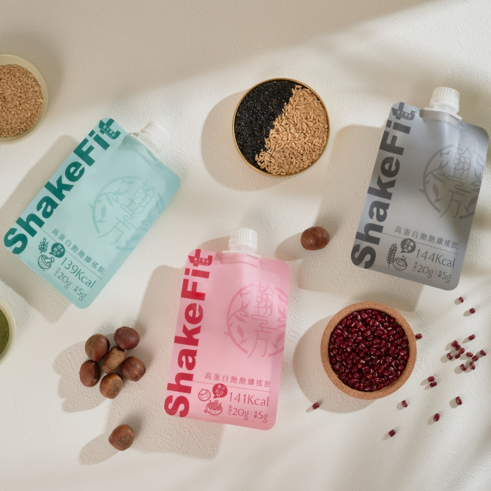 ShakeFit High Protein Fiber Shake (Sesame & Barley / Chestnut & Red Bean / Lei Cha & Brown Rice) | Well-Balanced Nutrition HAN FANG YU PIN