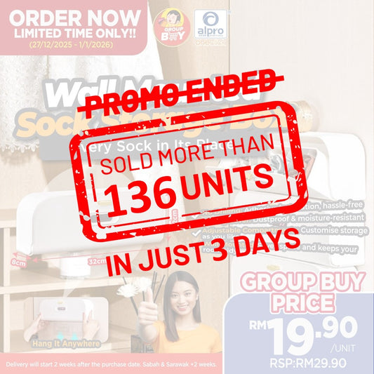 [Group Buy Delivery Starts 27/1/2026] Wall Mounted Sock Storage Box 1s | High Quality Group Buy
