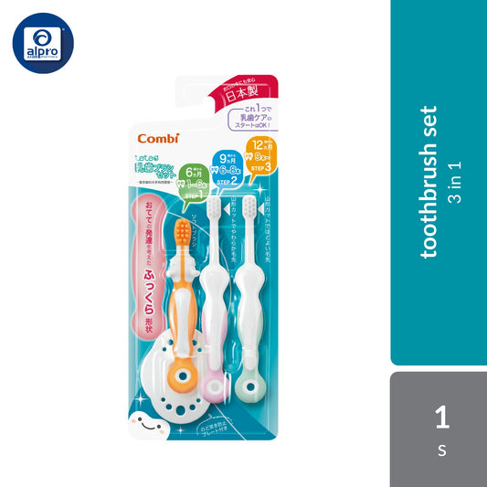 Combi Teteo Baby Toothbrush Set