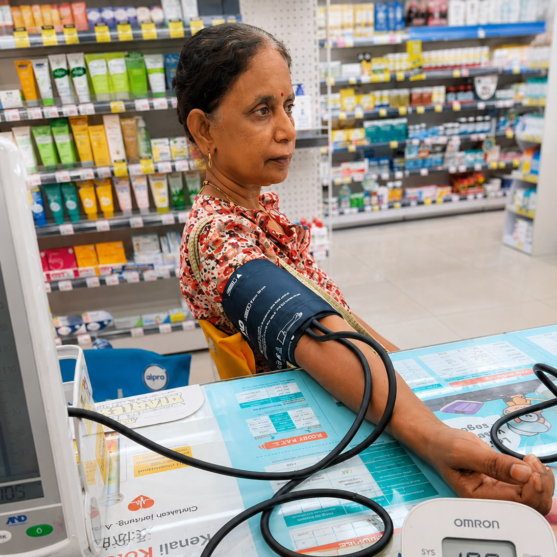 Customer sharing their experience with a home BP monitor accuracy check